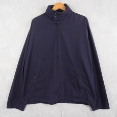 画像1: POLO Ralph Lauren ポリエステル×ナイロン フーデッドジャケット NAVY M (1)