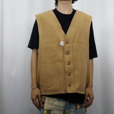 画像2: 2000's FILSON USA製 モールスキンベスト SIZE50 (2)