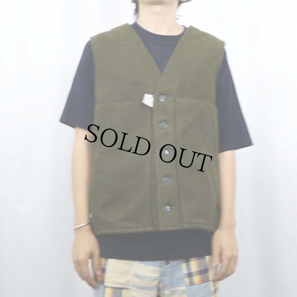 画像2: 2000's FILSON MACKINAW WOOL VEST (2)