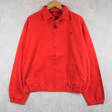 画像1: 90's POLO Ralph Lauren USA製 チンスト付き コットンスイングトップ M (1)