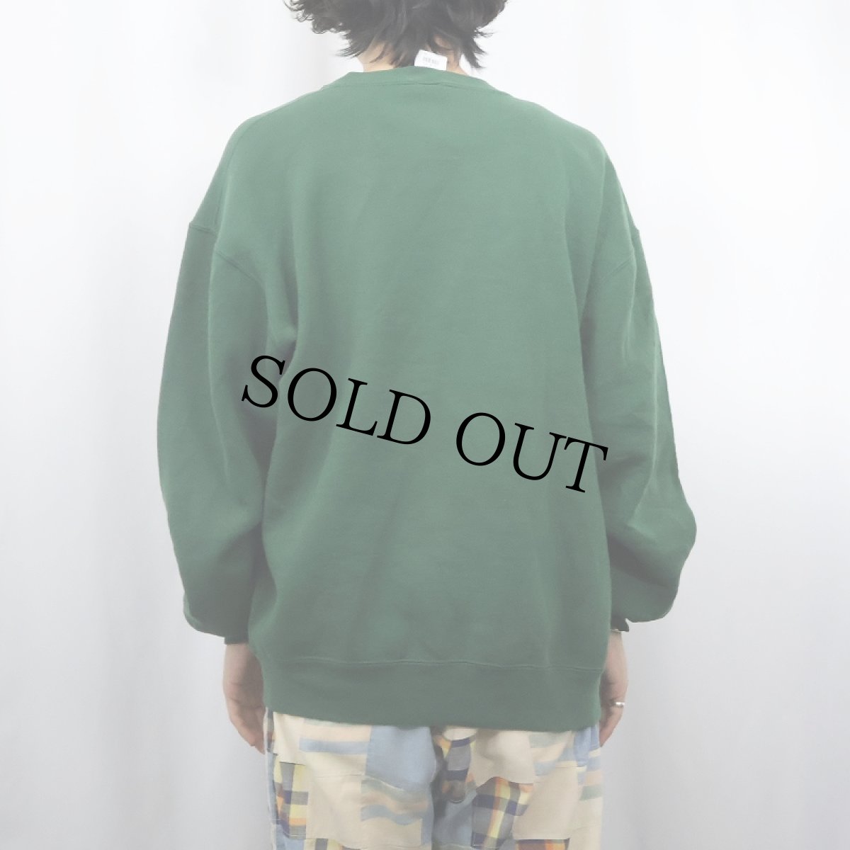 画像3: 90's RUSSELL ATHLETIC USA製 前V 無地スウェット XL (3)