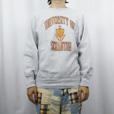 画像2: 90's Champion REVERSE WEAVE USA製 "UNIVERSITY OF SCRANTON" プリントスウェット M (2)