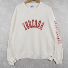 画像1: 80's RUSSELL ATHLETIC USA製 "INDIANA" 前V プリントスウェット L (1)