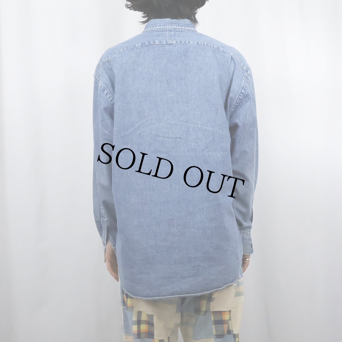 画像3: Rlaph Lauren "The Big Shirt" デニムボタンダウンシャツ size8 (3)