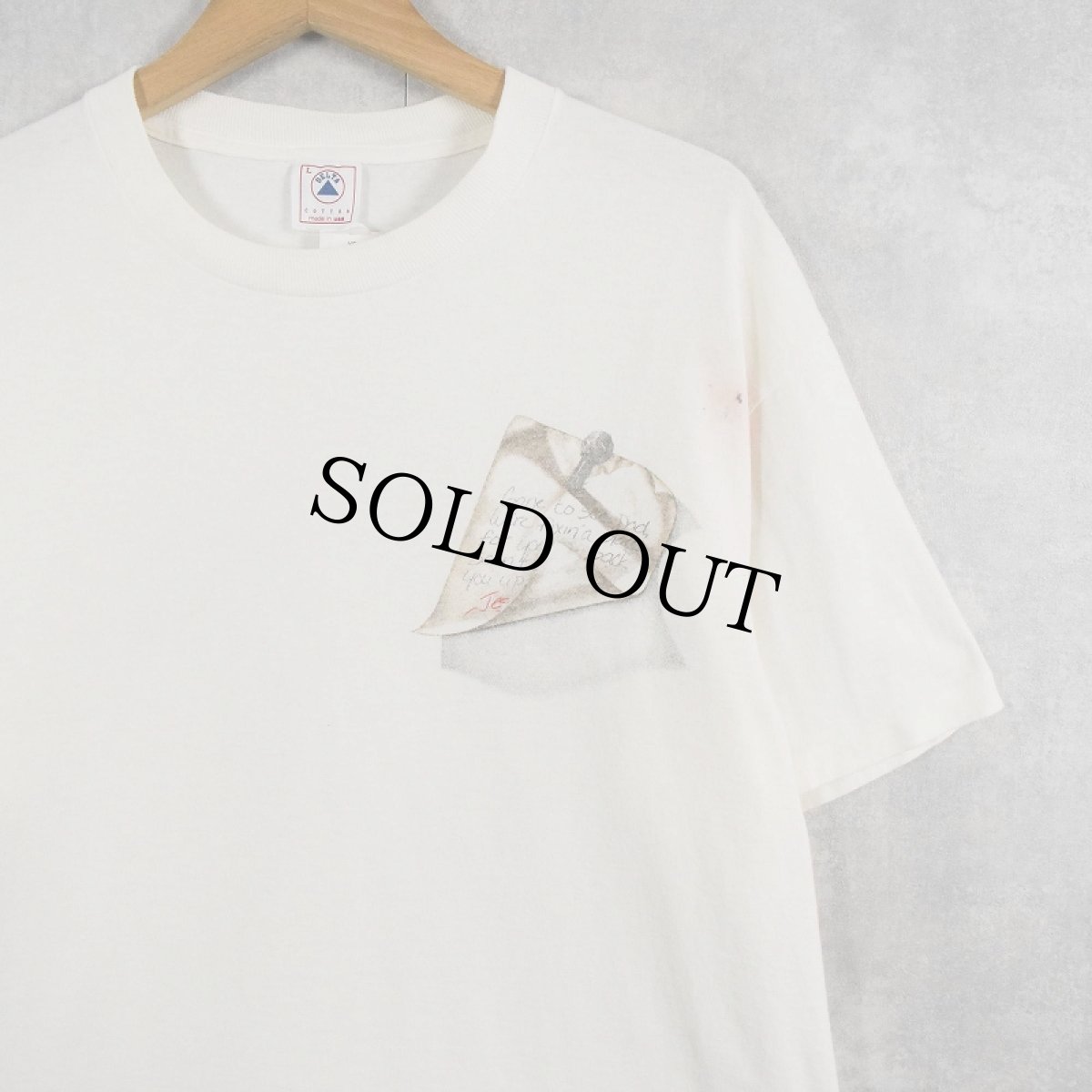 画像2: 90's Jesus USA製 "Gone to see Dad,..." ジーザスプリントTシャツ L (2)