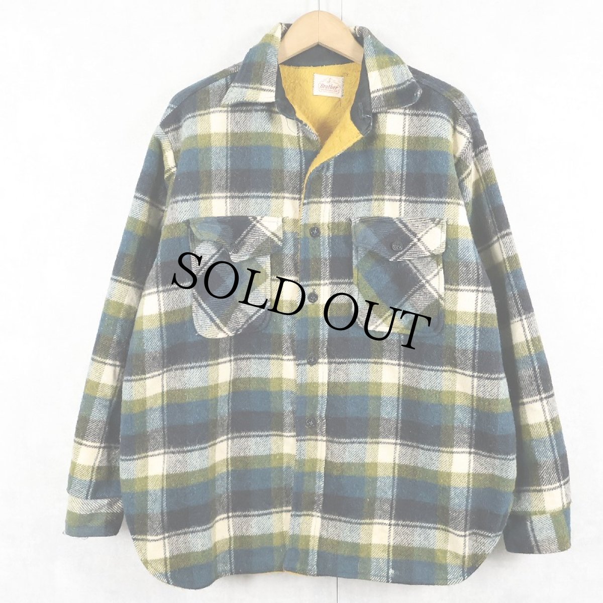画像1: 50's FIVE BROTHER チェック柄 CPOシャツジャケット (1)