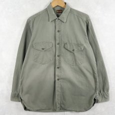 画像1: 50〜60's BIG SMITH コットンワークシャツ (1)