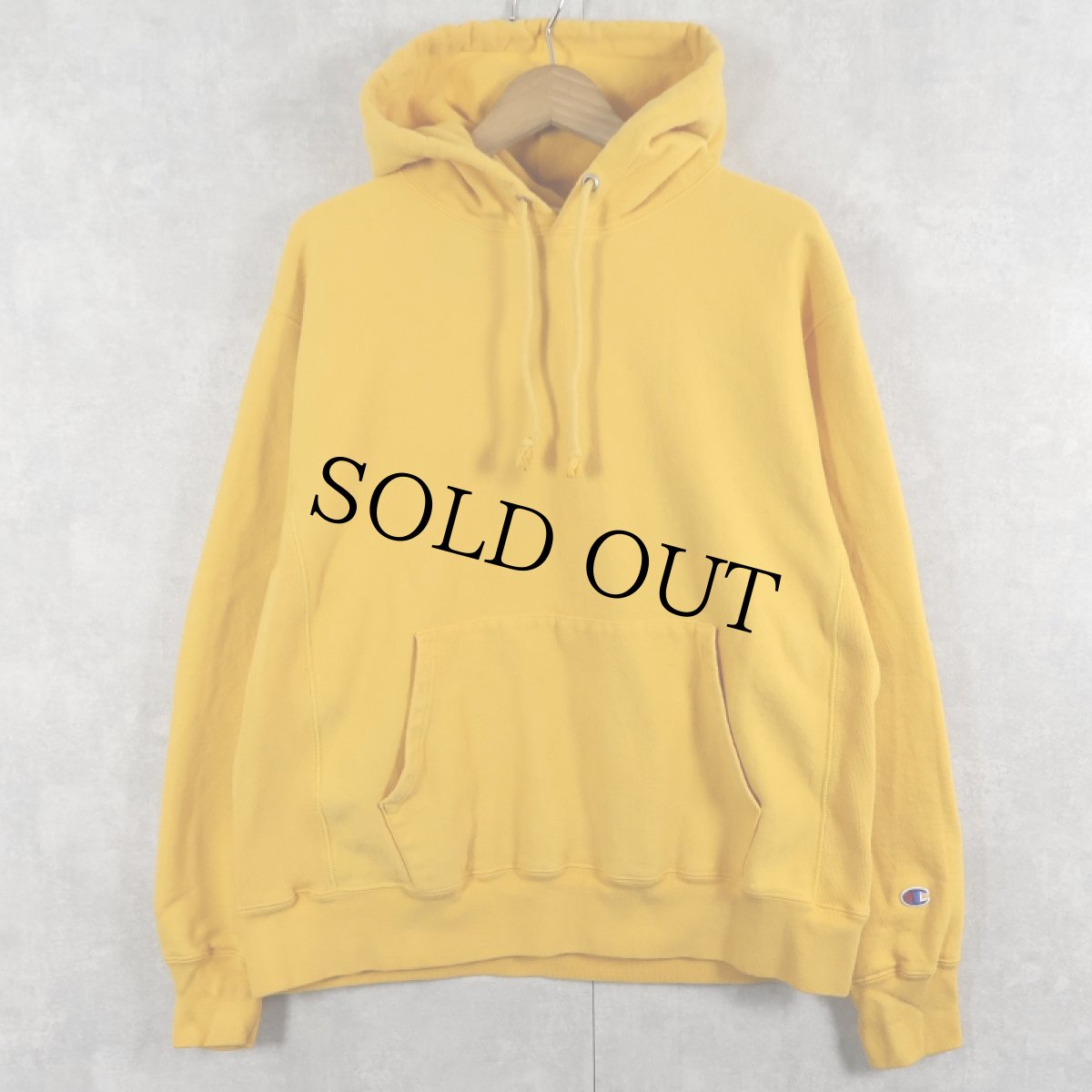 画像1: 2000's Champion REVERSE WEAVE 目無し スウェットフーディー L (1)