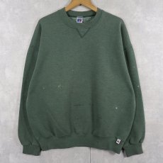 画像1: 90's RUSSELL ATHLETIC USA製 前V 無地フェードスウェット XL (1)