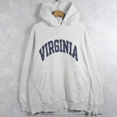 画像1: 2000's Champion REVERSE WEAVE "VIRGINIA" プリントスウェットフーディー L (1)