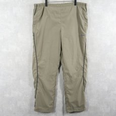 画像4: adidas ロゴ刺繍 サイドライン ポリエステルイージーパンツ M (4)