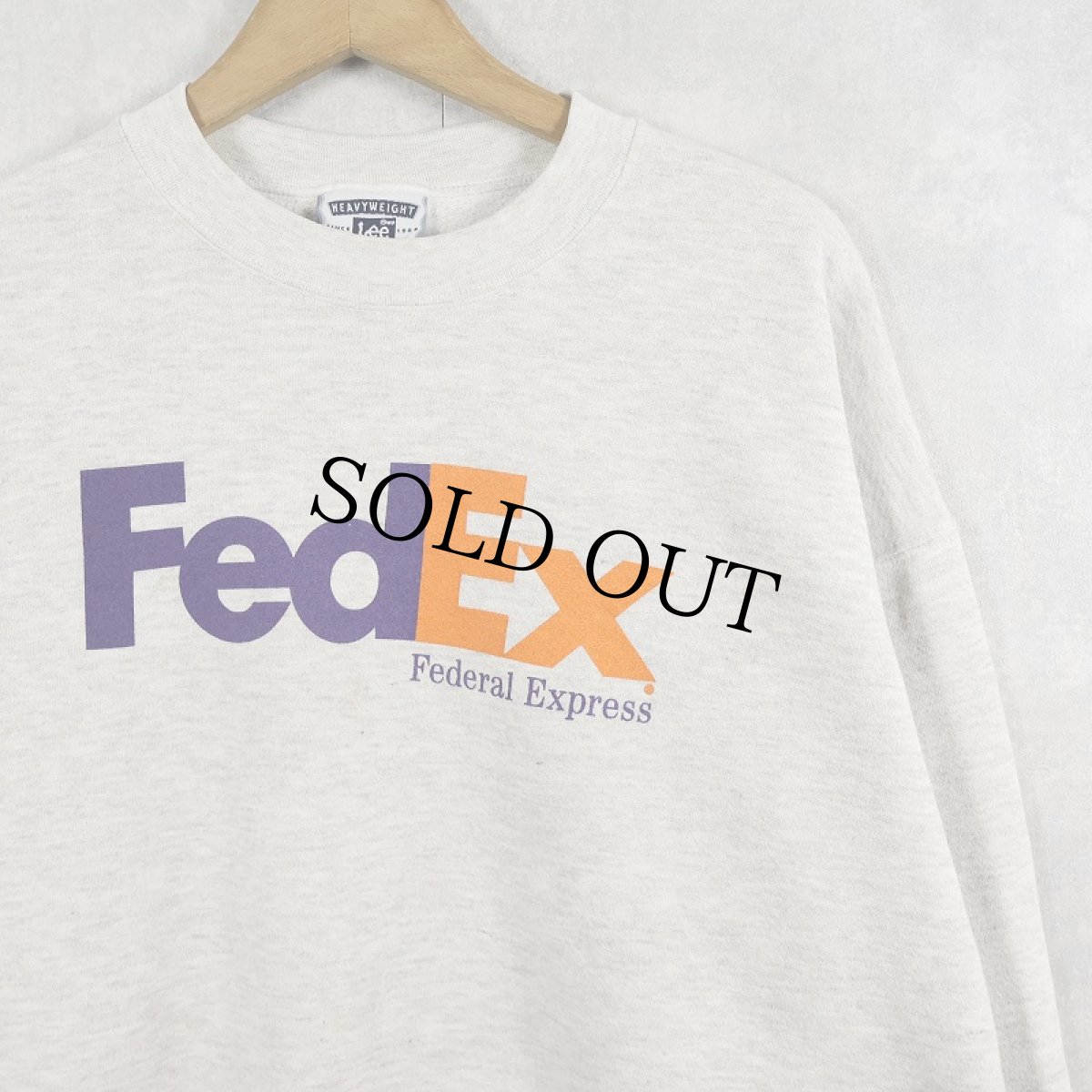 画像1: 90's FedEx 企業ロゴプリントスウェット XL (1)