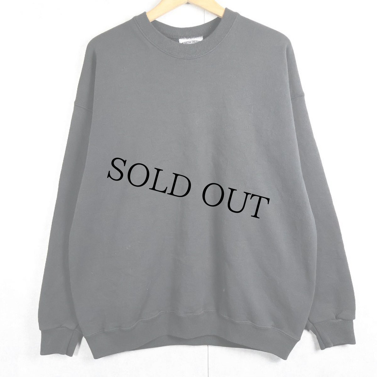 画像1: 90's Lee USA製 無地スウェット BLACK XL (1)