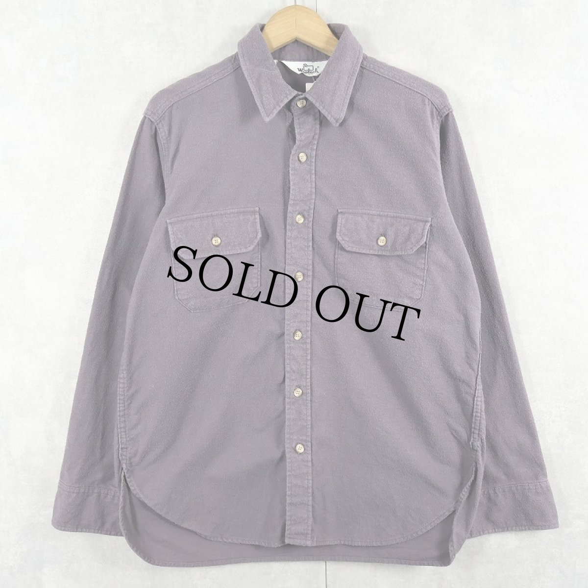 画像1: 70's Woolrich USA製 シャモアクロスシャツ (1)