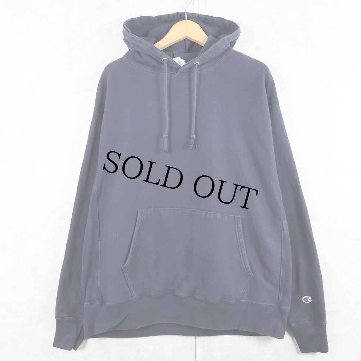 画像1: 2000's Champion REVERSE WEAVE 目無し スウェットフーディー NAVY XL (1)