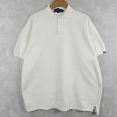 画像1: Ralph Lauren コットン×アクリル スウェットポロシャツ M (1)