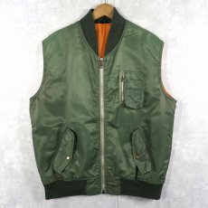 画像1: 80's C&A "MA-1 TYPE" フライトベスト SIZE50 (1)