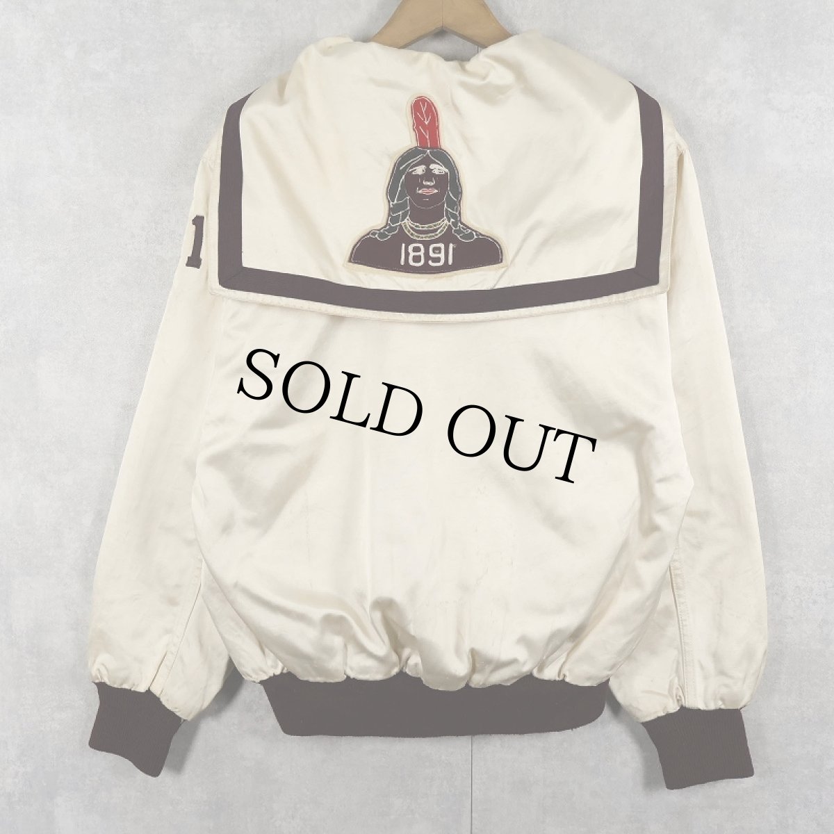 画像2: 60's Horace Partridge "SPRINGFIELD" ハーフジップ サテンスタジャン SIZE42 (2)