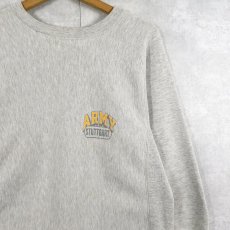 画像1: 80's Champion REVERSE WEAVE トリコタグ USA製 "ARMY" プリントスウェット S (1)