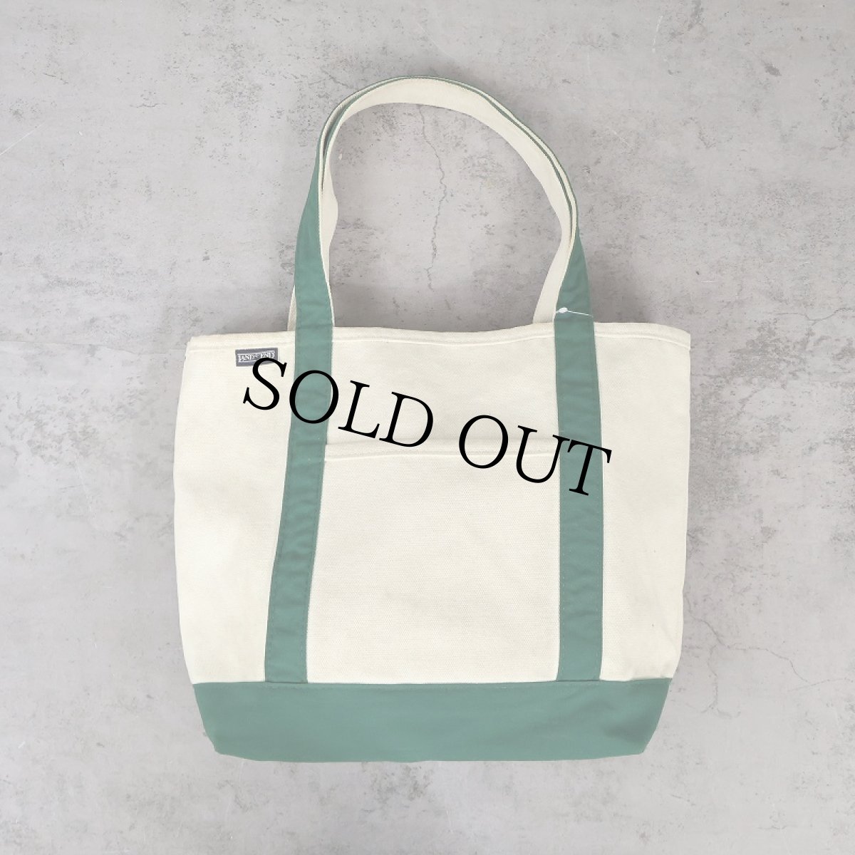 画像1: 90's LANDS' END USA製 キャンバストートバッグ MEDIUM (1)