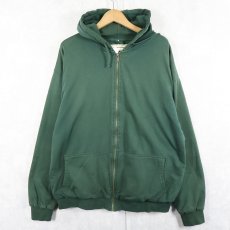 画像1: BIT&BRIDLE 裏サーマル スウェットジップパーカー XL (1)