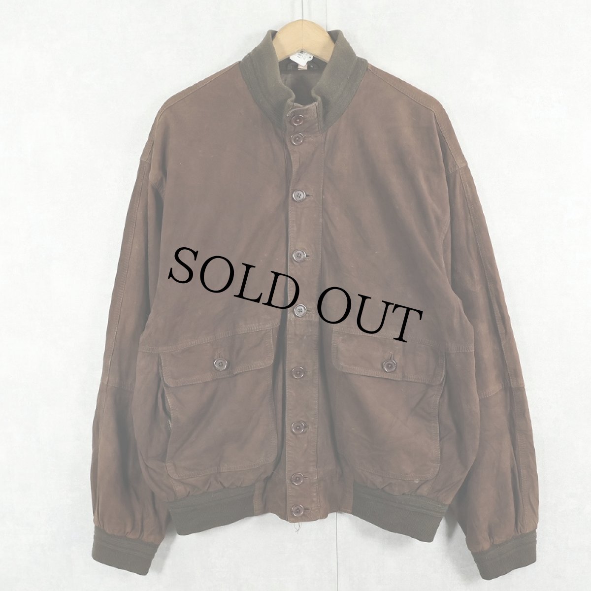 画像1: "A-1 TYPE" スエードレザージャケット L (1)