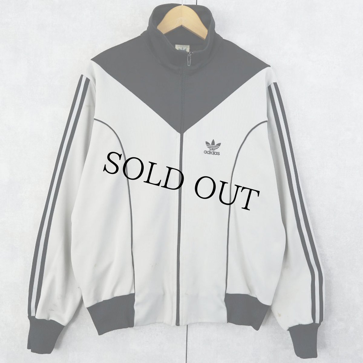 画像1: 80's adidas TAIWAN製 切り替えデザイン トラックジャケット L (1)