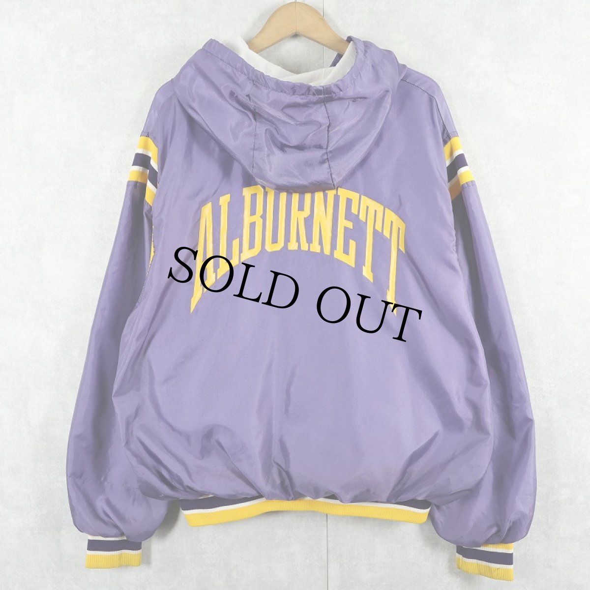 画像2: 80's Birdie USA製 "PIRATES" ハーフジップ ナイロンフーディー XL (2)