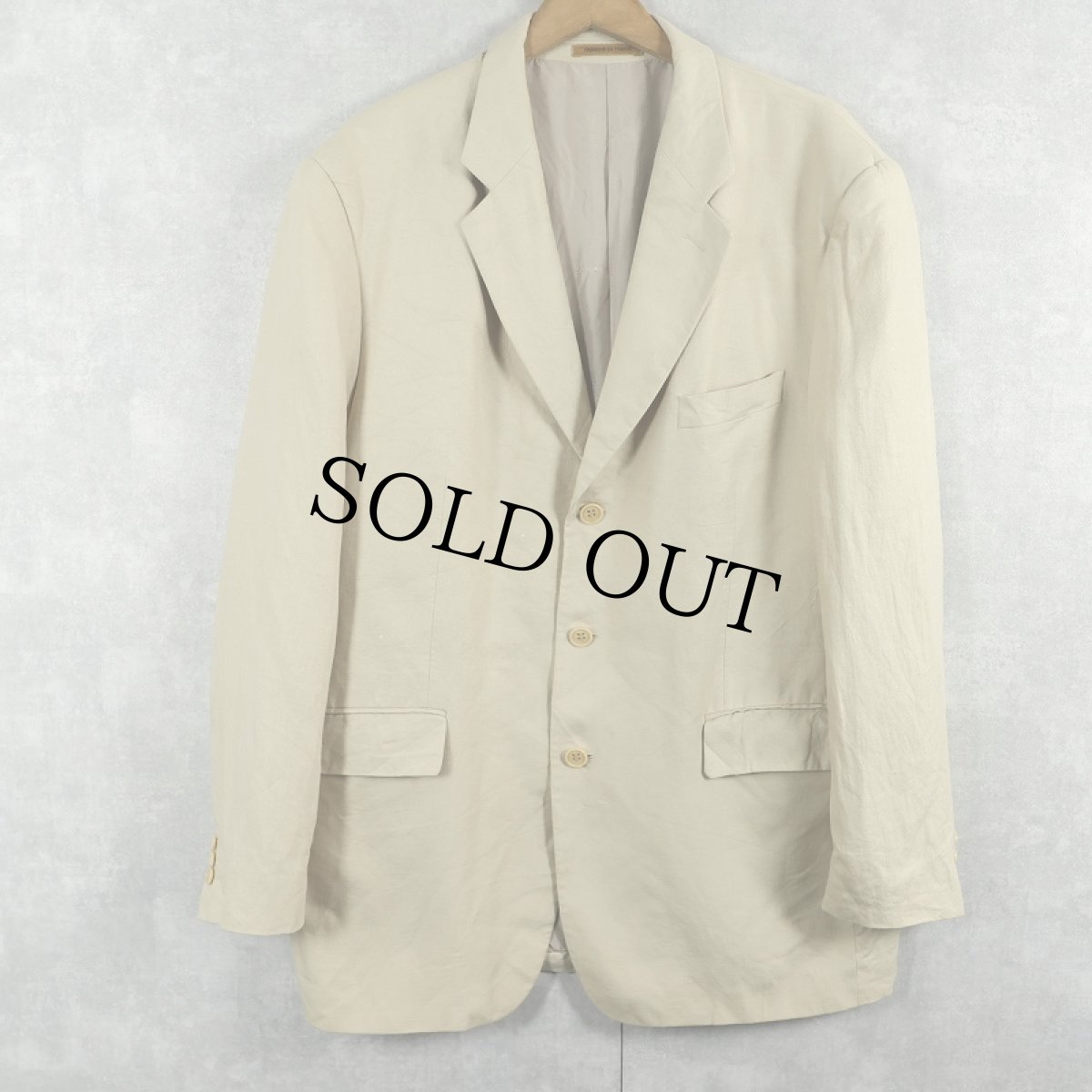 画像1: 90's〜 Yves Saint-Laurent リネン テーラードジャケット (1)