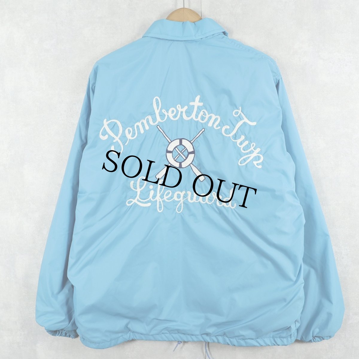 画像1: 70〜80's WEST WIND "Pemberton Twp Lifeguard" チェーン刺繍 コーチジャケット M (1)