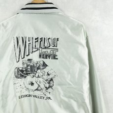 画像1: 80's DeLONG USA製 "Wheel of Time" プリント ナイロンスタジャン L (1)