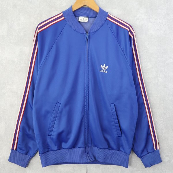 80年代 80s アディダス アメリカ製 ジャージ 青 ブルー スポーツ