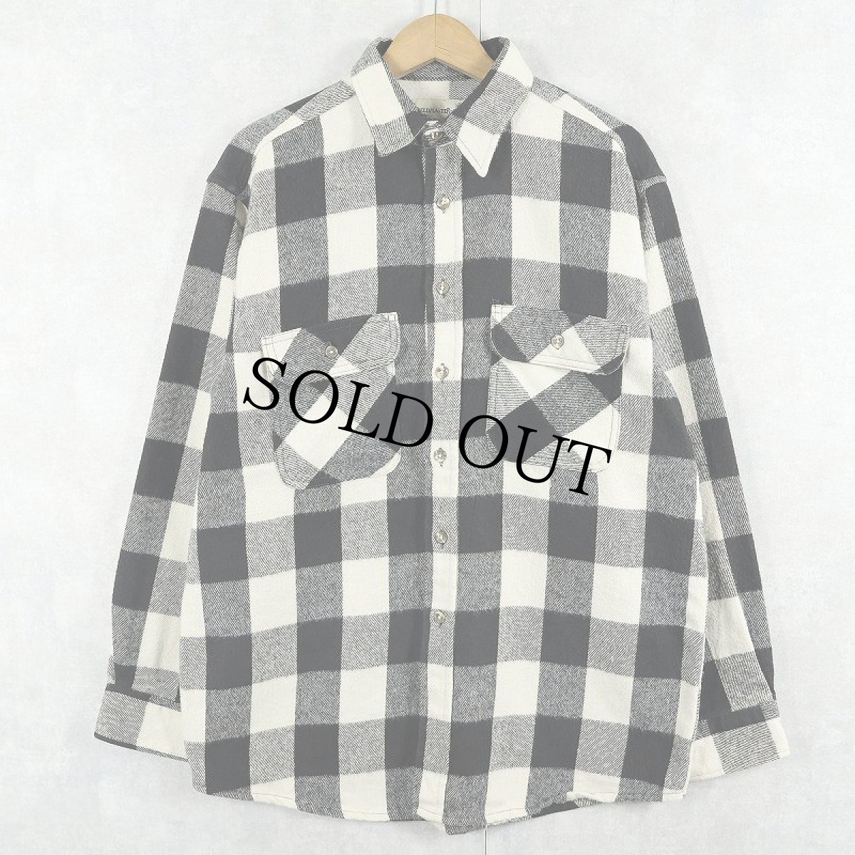 画像1: 90's FIELD MASTER バッファローチェック柄 ヘビーネルシャツ M (1)