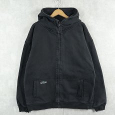 画像1: Arborwear ヘビーウェイト スウェットジップパーカー BLACK XL (1)
