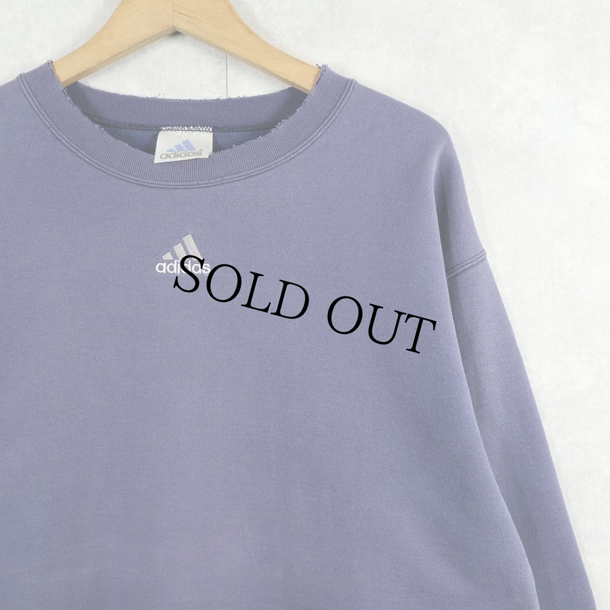 画像1: adidas ロゴ刺繍 スウェット M (1)