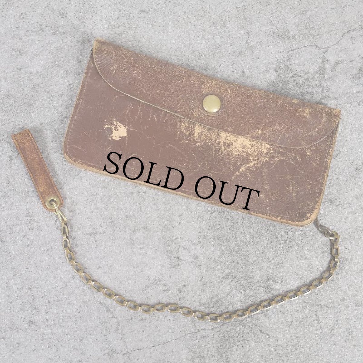 画像1: 50's KNIGHT LEATHER CO トラッカーウォレット BROWN (1)