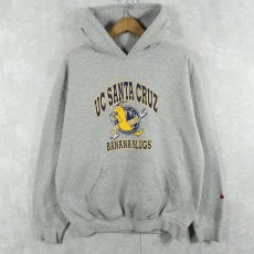 画像1: "UC SANTA CRUZ BANANA SLUGS" プリントスウェットフーディー M (1)
