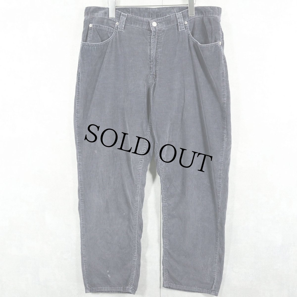 画像1: 90's Levi's L2 コーデュロイパンツ NAVY W37 (1)