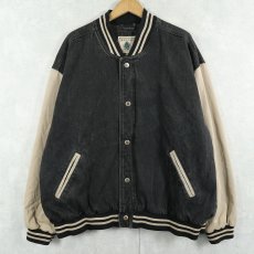 画像1: 90's〜 NORTHWEST TERRITORY デニム×コットンスタジャン XL (1)
