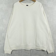 画像1: 90's LANDS' END USA製 前V 鹿の子スウェット 2XL (1)