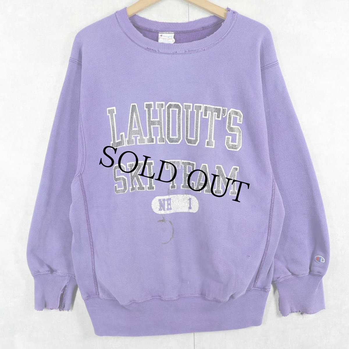 画像1: 90's Champion REVERSE WEAVE USA製 "HOLLINS COLLEGE" プリントスウェット L (1)