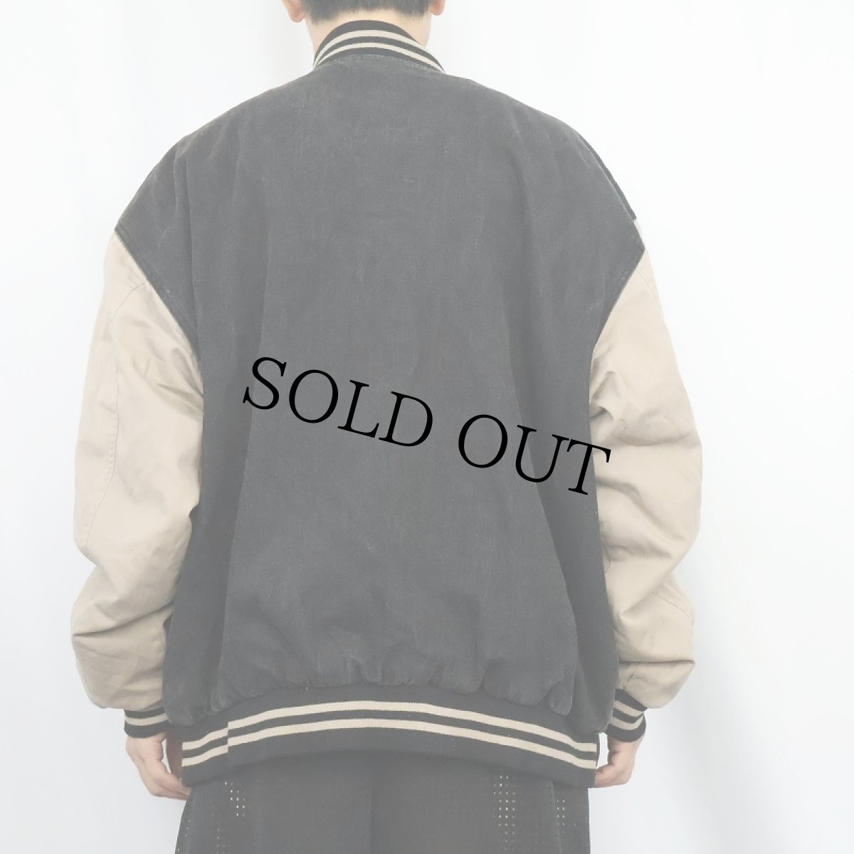 画像3: 90's〜 NORTHWEST TERRITORY デニム×コットンスタジャン XL (3)