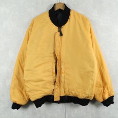 画像2: 民間用 U.S.AIR FORCE "MA-1 TYPE" フライトジャケット BLACK LARGE (2)