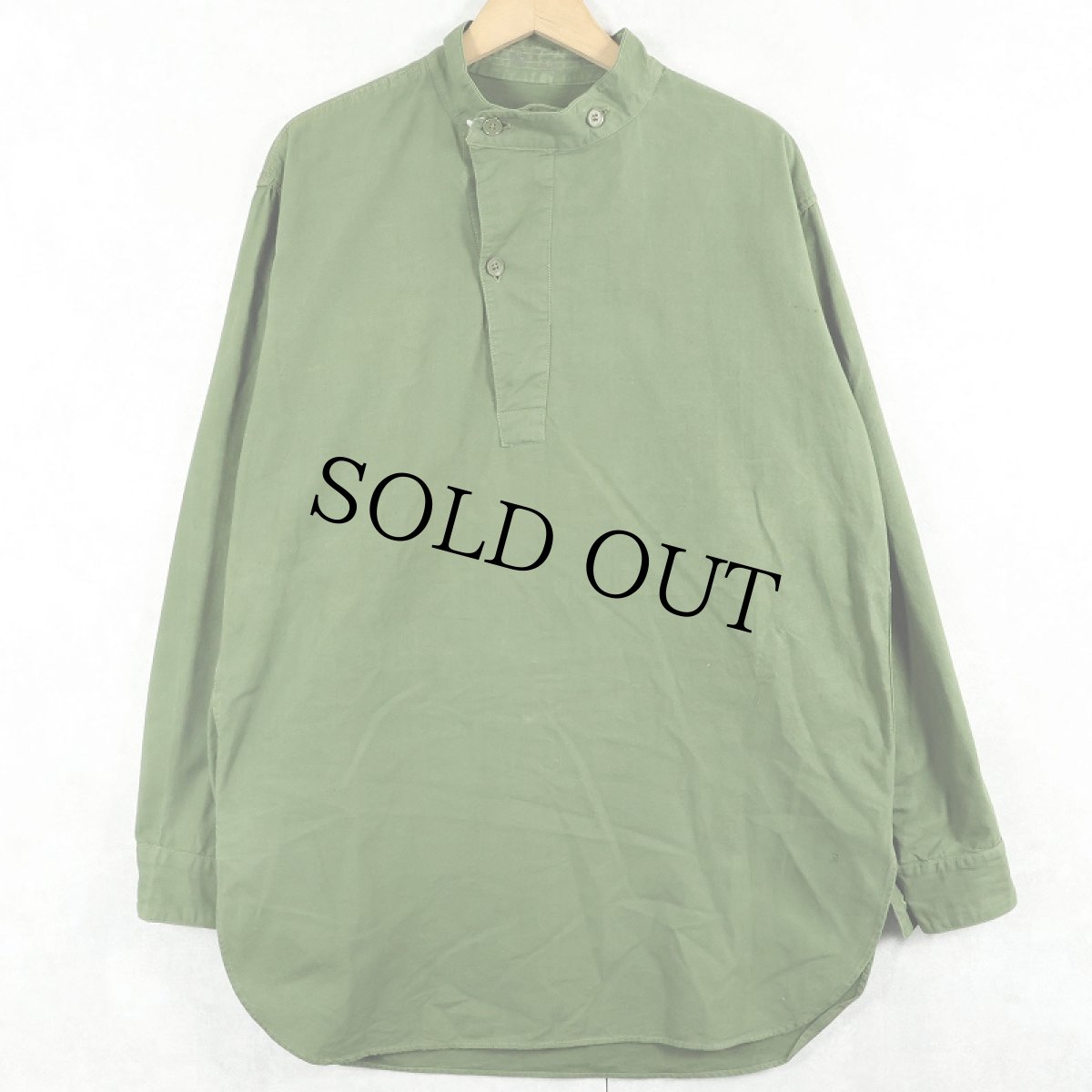 画像1: 50's SWEDISH ARMY M55 グランパシャツ (1)