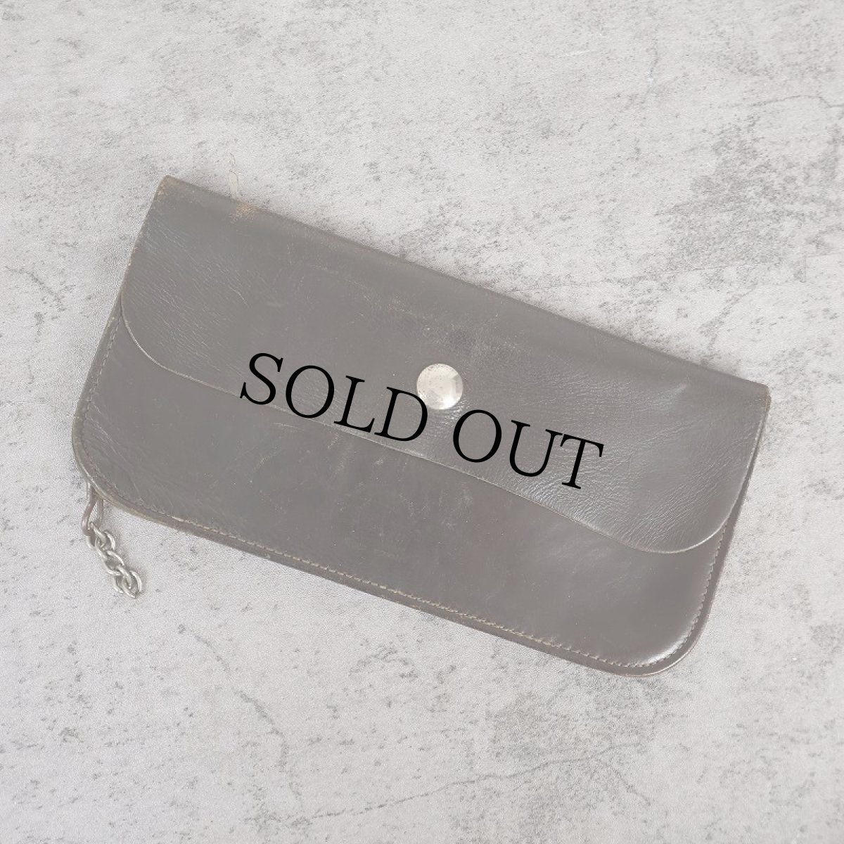 画像1: 50's〜 "top grain" トラッカーウォレット BROWN (1)