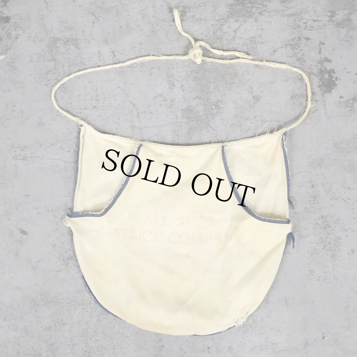 画像1: VINTAGE "ALL STEEL FENCE COMPANY" エプロン (1)