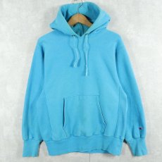 画像1: 90's Champion REVERSE WEAVE USA製 目無し スウェットフーディー M (1)