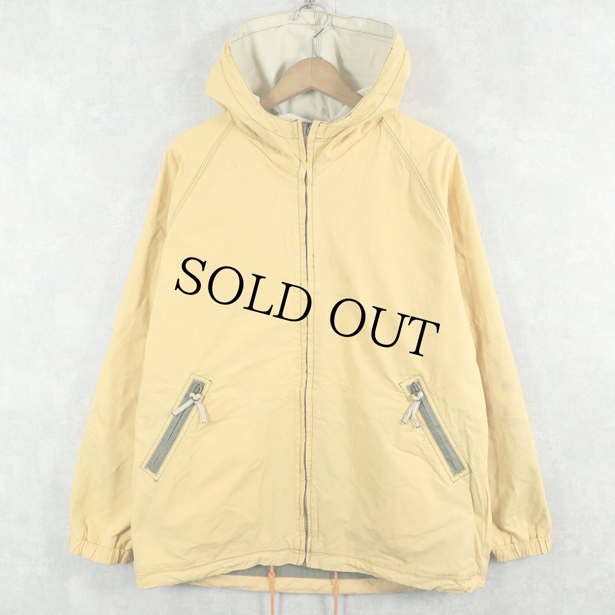 画像2: EAST WEST ボーダー柄 コットンリバーシブルジャケット L (2)