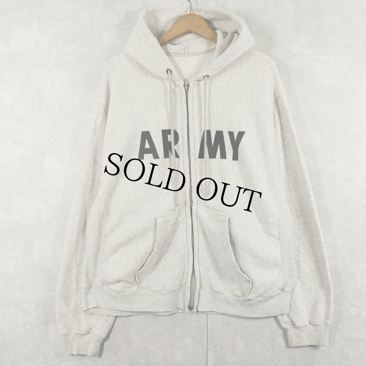 画像1: "ARMY" スウェットジップパーカー (1)