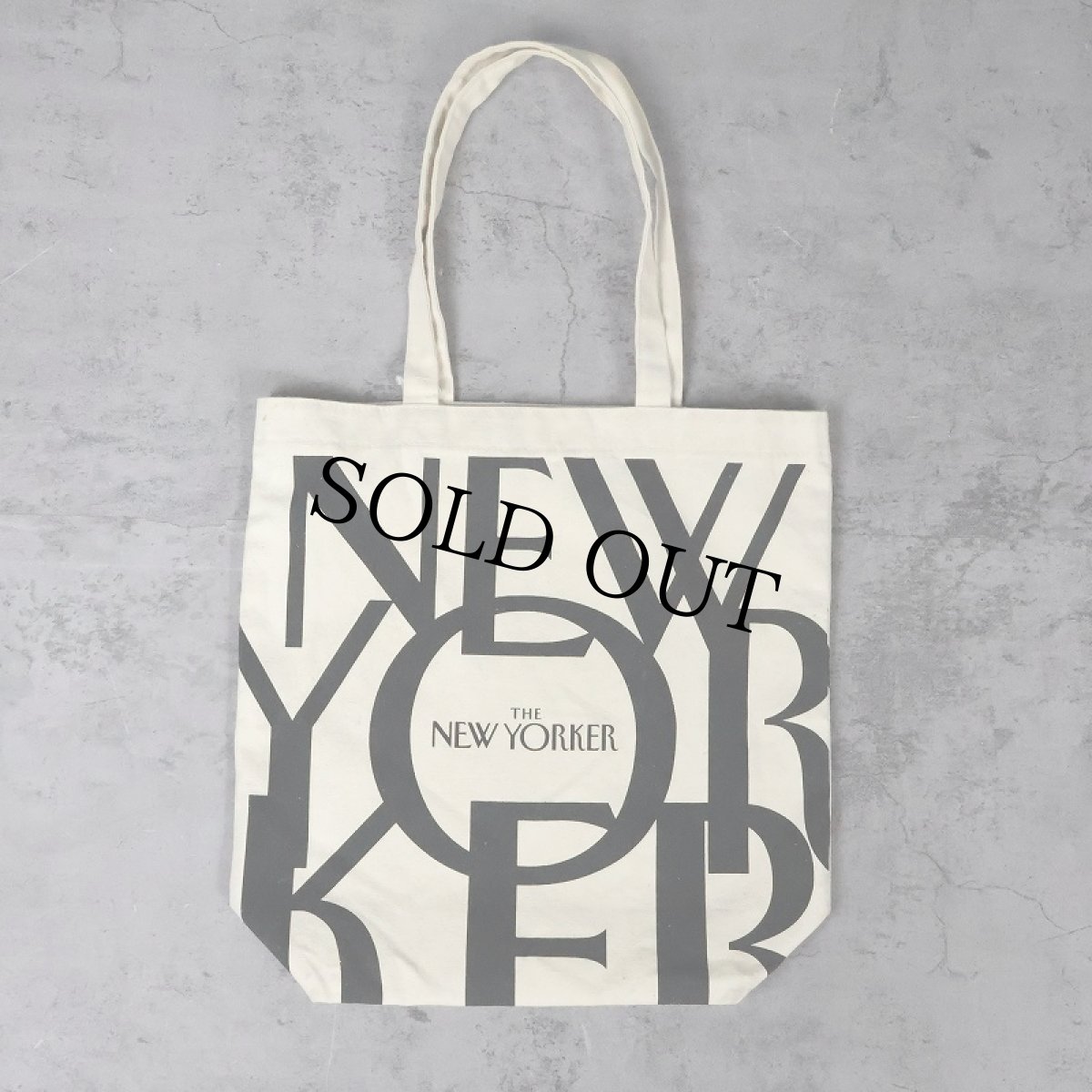 画像1: THE NEW YORKER ロゴプリント キャンバストートバッグ (1)
